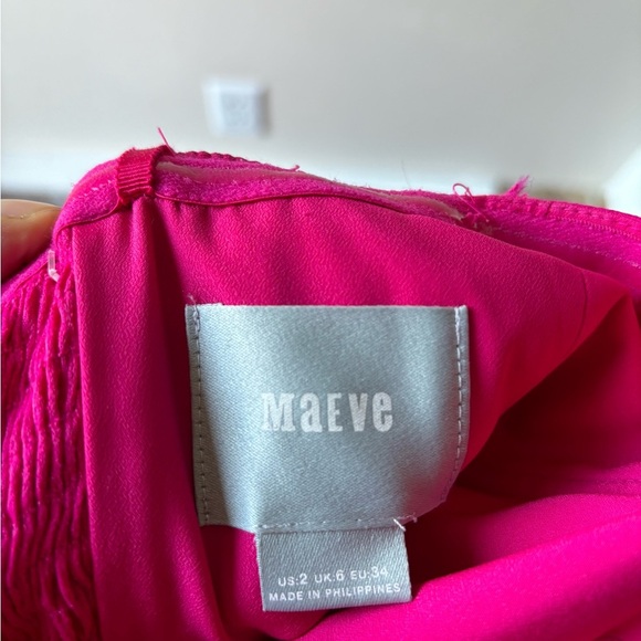 MAEVE | Anthropologie strapless Brin jumpsuit Fuschia | 2 - Picture 9 of 10